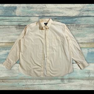 Eddie Bauer Men's XL Yellow Wrinkle Resistant Oxford Shirt